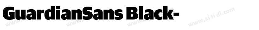 GuardianSans Black字体转换